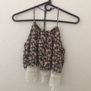 floral crop top