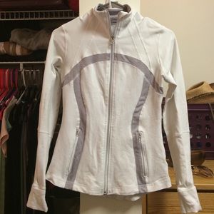White Lululemon Zip-up