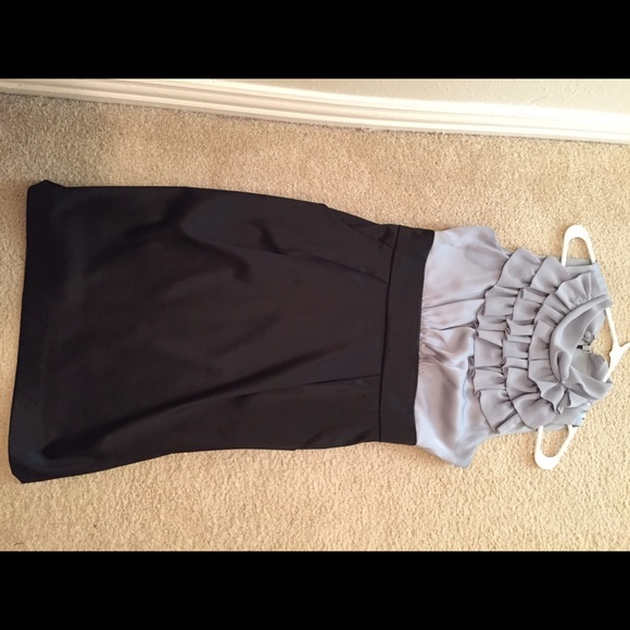 Grey and Black formal dress