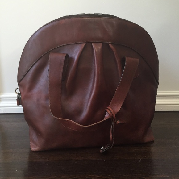 Chocolate brown leather Marni purse