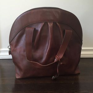Chocolate brown leather Marni purse