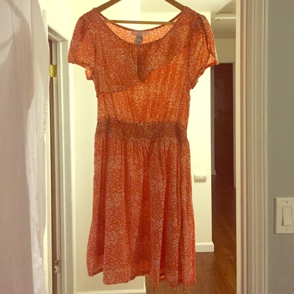 Love notes orange dress