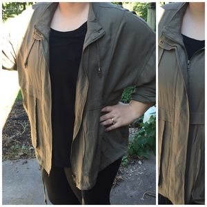 Plus size anorak jacket