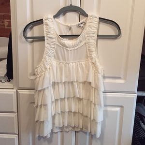 Express XS adorable cream colored top