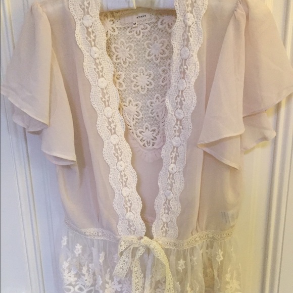 Modcloth lace wrap top