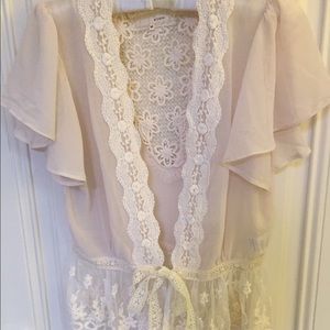 Modcloth lace wrap top