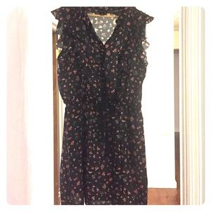 I heart Ronson dark gray floral dress