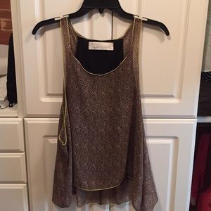 Two Layer Vintage Havana flowy Tank Size Small