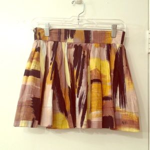 Multi color fall flowey skirt