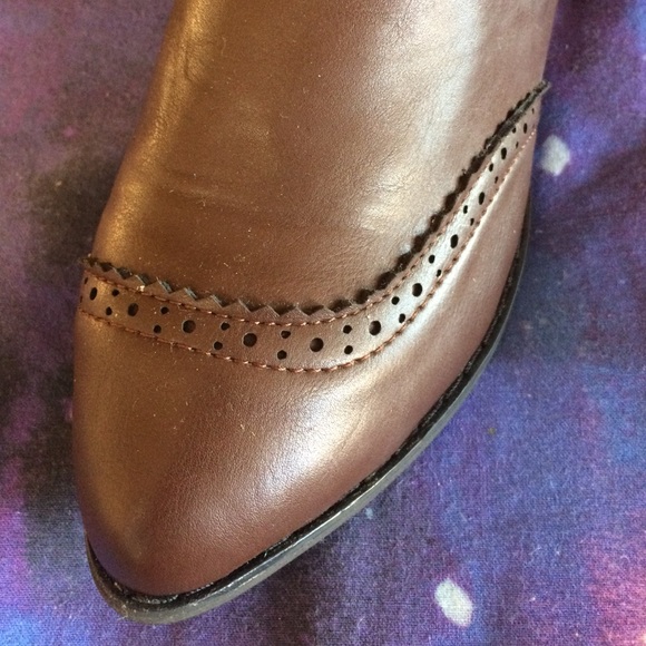 Faux Leather Ankle Boots - Picture 2 of 4