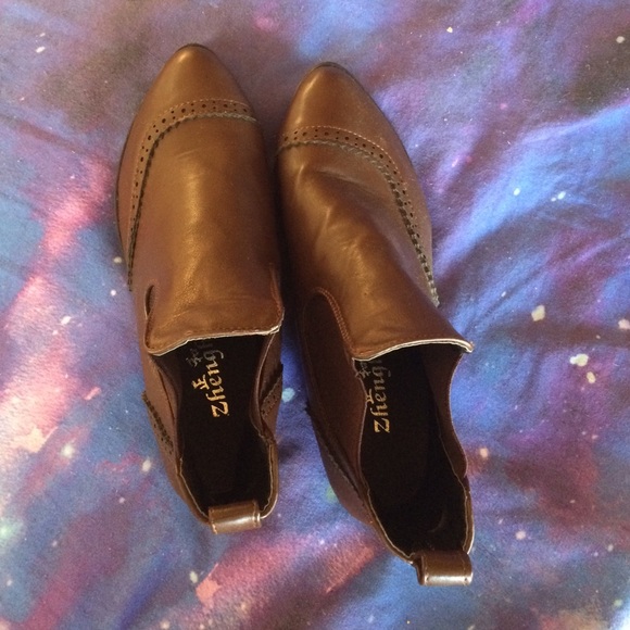 Faux Leather Ankle Boots - Picture 3 of 4