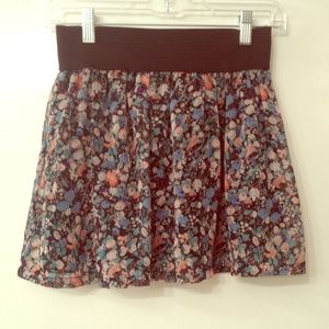 Floral print skirt