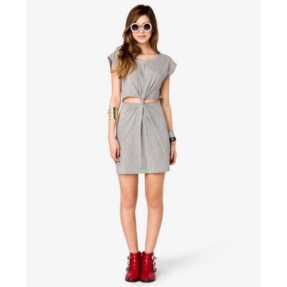 Urban Outfitters Dresses & Skirts - Gray Knotted Cutout Dress