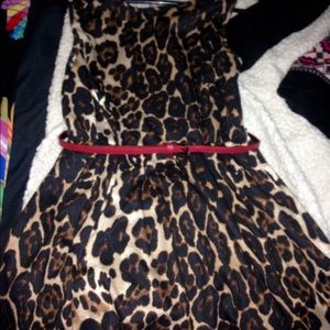 Cheetah print dress