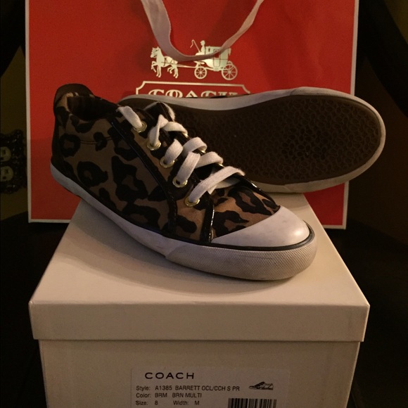 Leopard print Coach sneaker