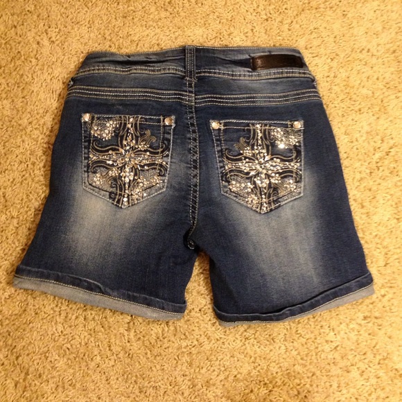Wallflower denim shorts