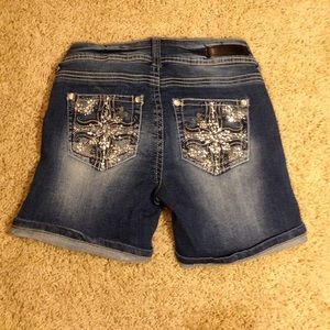 Wallflower denim shorts