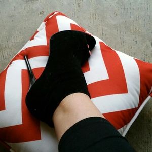 Open toe booties