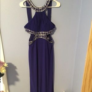 Purple/blue prom dress