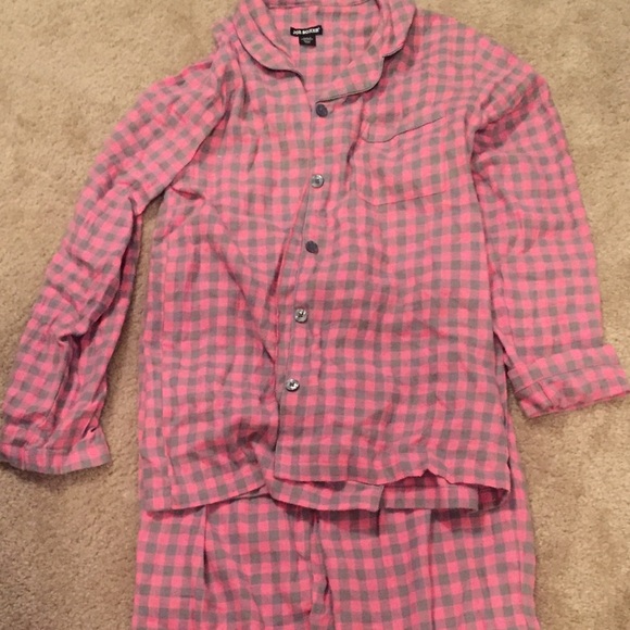 Joe boxer small pj set pink and grey plaid