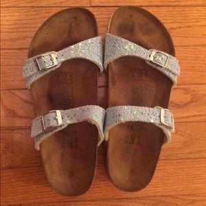 Baby blue glitter Birki's by Birkenstock
