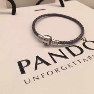 Bundle Purple Pandora Rope Bracelet and spacer