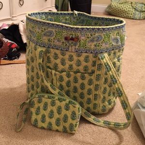 Vera tote by Vera Bradley green elephant print