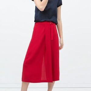 Buckle waist sarong skirt
