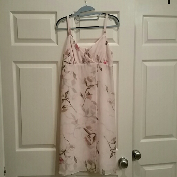 Pink floral dress