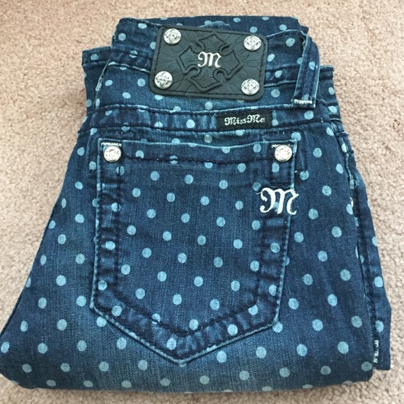 NWOT Polka Dot Miss Me Jeans