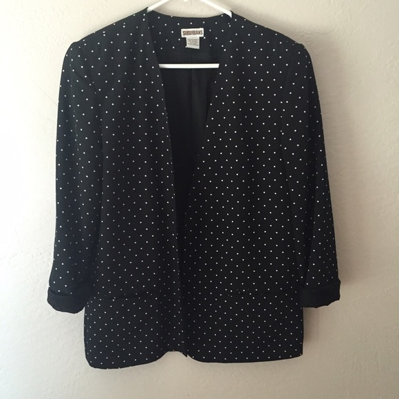 💔SOLD💔 Polka Dot Boyfriend Blazer