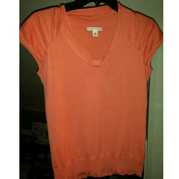 XS orange thin sweater Banana Republic