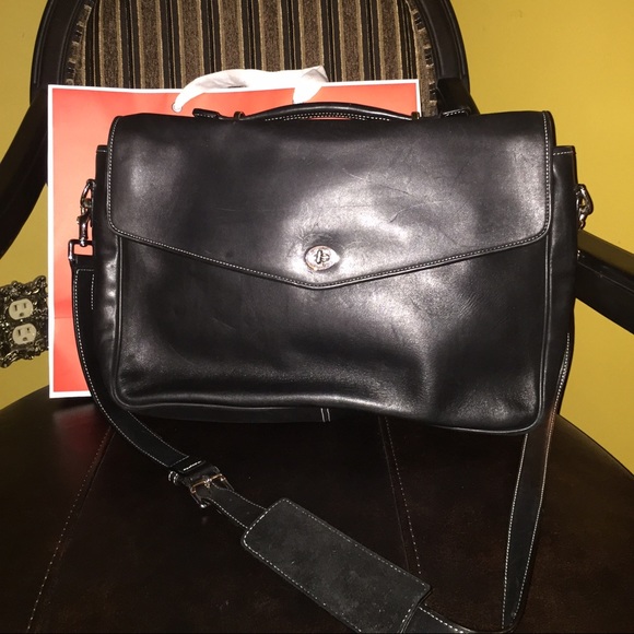 Coach leather briefcase