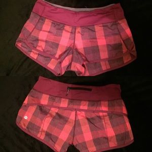 LuLu Lemon 2-Way Speed Short - size 6