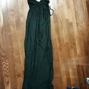 Black long maxi dress