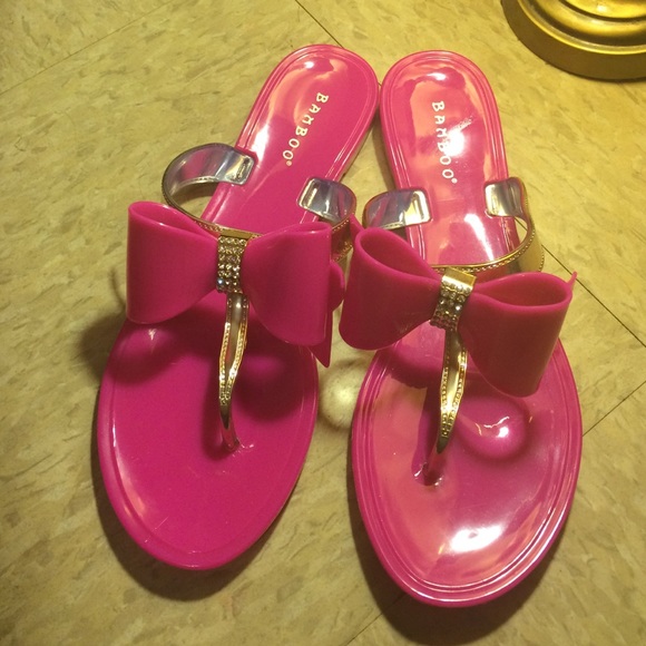 Pink and gold sandal