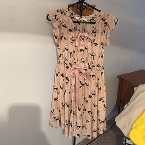 Vintage deer print dress