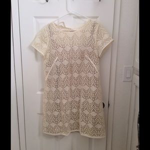 Cream lace dress