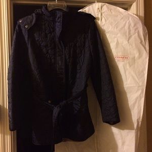 Navy blue quilted DOES NOT INCLUDE GARMENT BAG