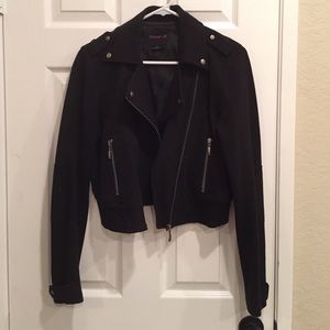 Forever 21 Black Moto/Biker Jacket