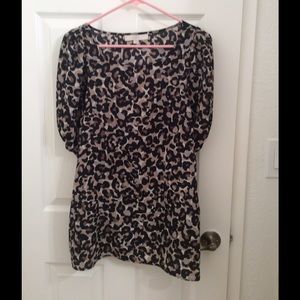 Leopard print tunic