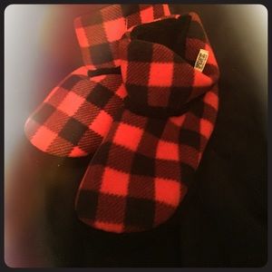 Victoria secret pink checkered slippers