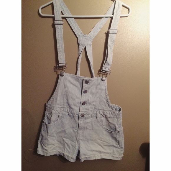 pinstripe overalls