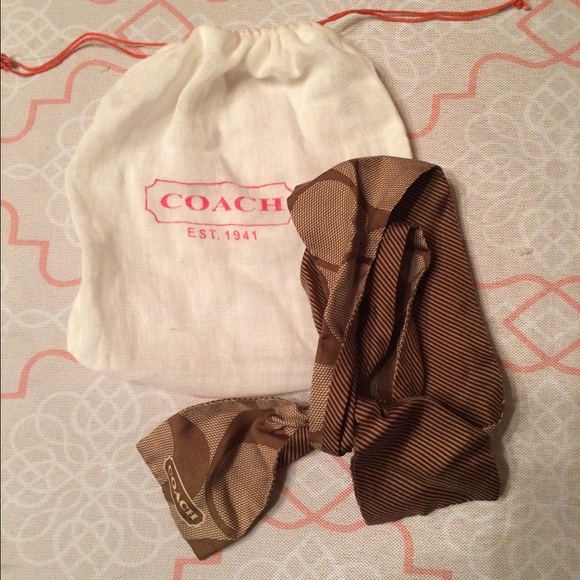 Brown coach scarf