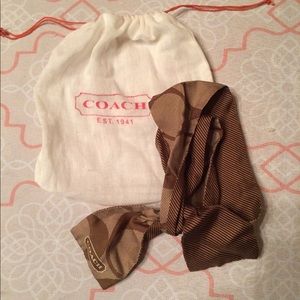 Brown coach scarf