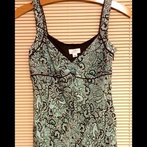 Loft brown and teal Dress.