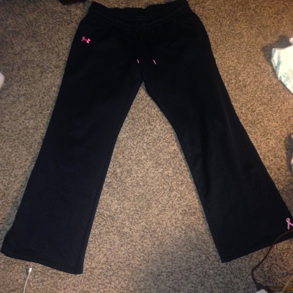 UA power of pink semi fit sweats!