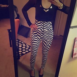 Sexy Highwaist stripe leggings