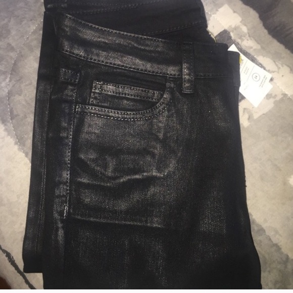 Kate Spade Saturday Waxed Black Jeans