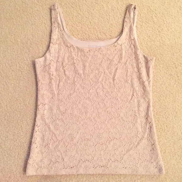 White House Black Market stretch lace tank - Picture 2 of 2